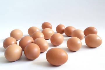 the texture of the spilled chicken eggs