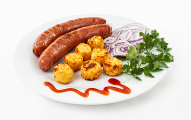 sausage and potatoes