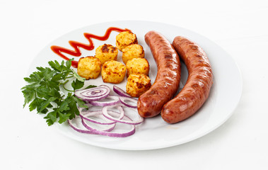 sausage and potatoes