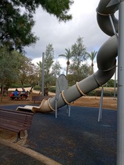 slide pipe on playground