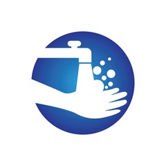 hand wash logo vector