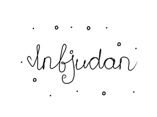 Inbjudan phrase handwritten with a calligraphy brush. Invitation in swedish. Modern brush calligraphy. Isolated word black