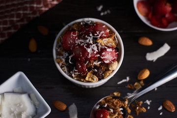 Yogurt With Fresh Fruits And Integral Cereals