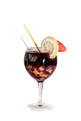 Cocktail on white background