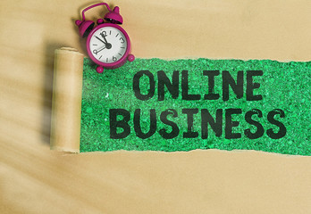 Word writing text Online Business. Business photo showcasing Commercial transaction sharing...