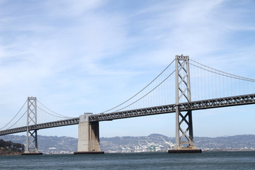 Fototapeta na wymiar San Fransisco California, USA Bay Bridge 