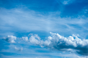 Naklejka na ściany i meble Nice blue sky with white clouds
