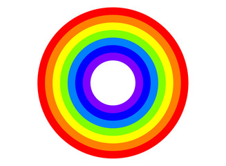 Rainbow circle vector
