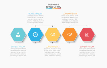 Business data visualization. timeline infographic icons designed for abstract background template milestone element modern diagram process technology digital marketing data presentation chart Vector
