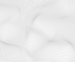 Wave Stripe Background - simple texture for your design. EPS10 vector