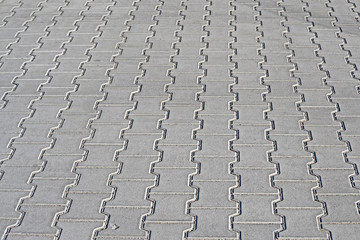 abstract zigzag pavement closeup, stone street