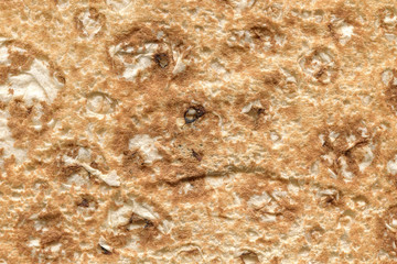 Texture of thin traditional freshly baked homemade oriental bread. Close-up Armenian pita bread - lavash as a textured bread background.