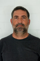 Portrait of mature adult man with beard