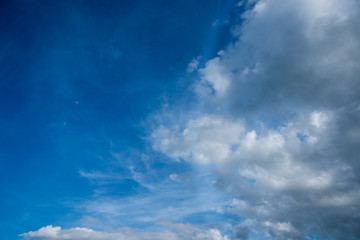 Naklejka na ściany i meble Nice blue sky with white clouds