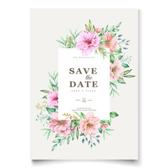 elegant cherry blossom invitation card template