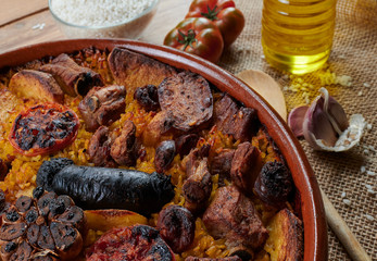 Traditional home baked rice