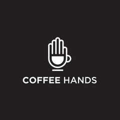 coffee hand logo / cup logo