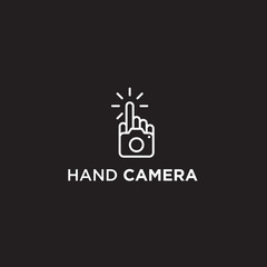 hand camera logo / hand logo