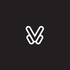 v logo hand / peace vector