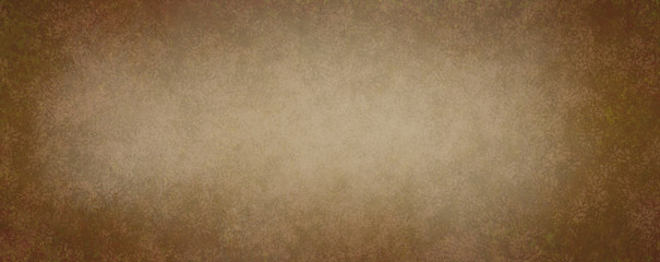 old brown paper background texture, vintage distressed grunge border design in dark brown coffee color with blank beige center in elegant antique background layout