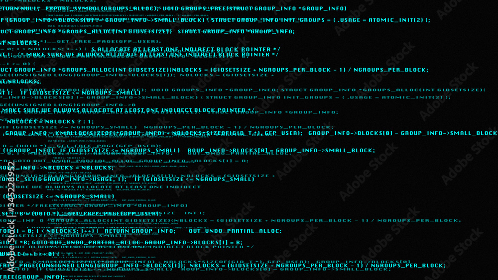Aufkleber Hi Technology Hacker Simulation Digital Computer Script Software Code Illustration.