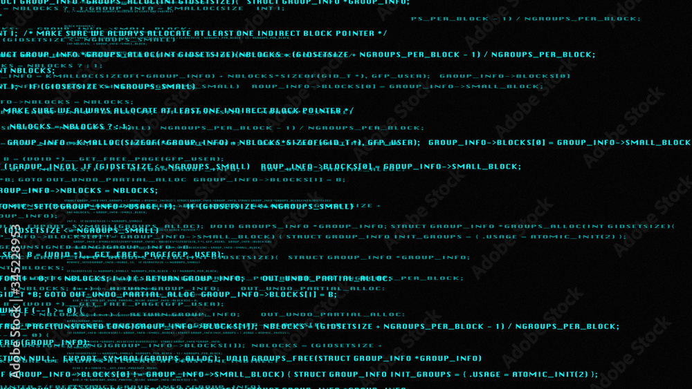 Aufkleber Hi Technology Hacker Simulation Digital Computer Script Software Code Illustration.