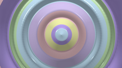 Circle spin 3d candy concept rendering minimal modern style. Illustration background of modern mock up futuristic design.