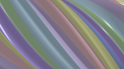 Twist lines 3d rendering minimal modern style. Illustration background of modern mock up futuristic design.