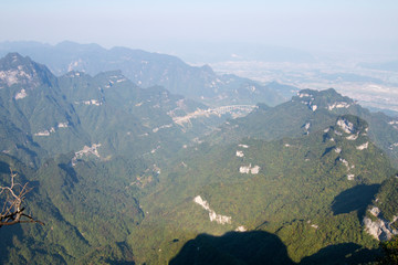 Tianmen Mountain scenery in Zhangjiajie, China