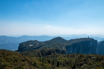 Tianmen Mountain scenery in Zhangjiajie, China
