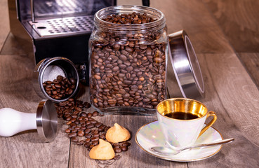 Espresso and Cookies with Tamper