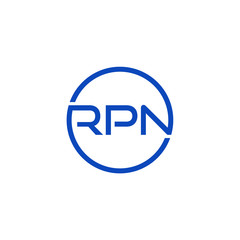 rpn letter original monogram logo design