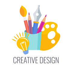 Design infographics pictogram. Creative as part of marketing communication