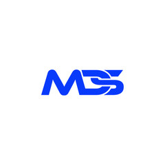 mds letter original monogram logo design