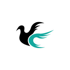Unique logo illustration of an eagle vector design
