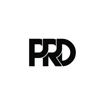 prd letter original monogram logo design