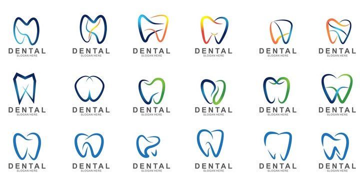 Set of Dental Logo
