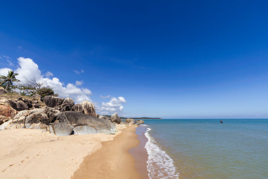 KheaKhea Beach The sea in Panare District Pattani, Thailand.