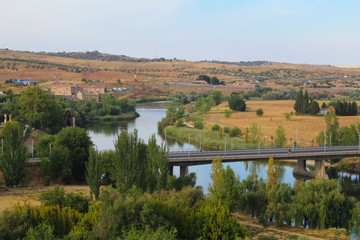 Fototapeta premium madrid europa toledo roma milan italia viajes turismo colores rio tajo lisboa portugal españa atardecer urbano castillo medieval renacimiento arte antiguo reina quijote iglesia paisaje cielo azul 