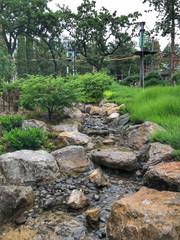 stone bridge in the park