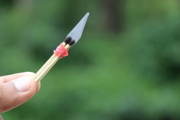 DIY idea for small knife using matches for survival purpose