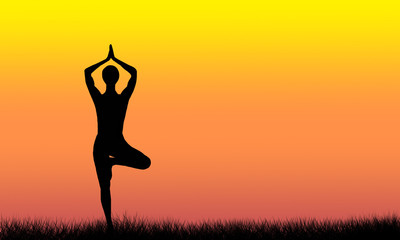 Yoga woman, woman practicing yoga, woman practice yoga at morning