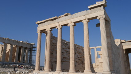 Photos from the Acropolis and Parthenon in Athens Greece.