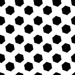 Seamless pattern. White  background with black polygon . Vector illustration.