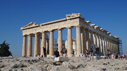 Obraz premium Photos from the Acropolis and Parthenon in Athens Greece.