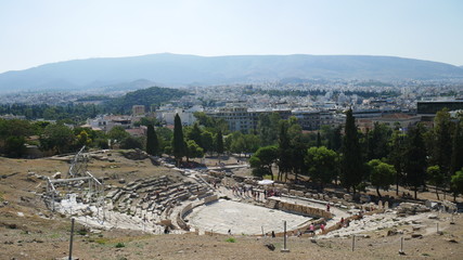 Obraz premium Photos from the Acropolis and Parthenon in Athens Greece.