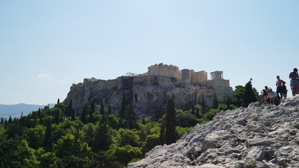 Photos from the Acropolis and Parthenon in Athens Greece.