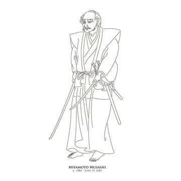 手描きイラスト宮本武蔵 原画 宮本武蔵」の写真素材 | 250件の無料イラスト画像 | Adobe Stock