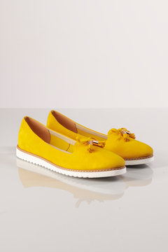 Damskie obuwie, jesienne buty, botki i kozaki na wyizolowanym tle.