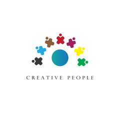 People Logo Icon Design Symbol Team